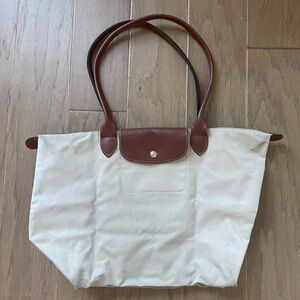Longchamp Beige Tote Bag